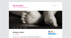 Desktop Screenshot of meplusbaby.com